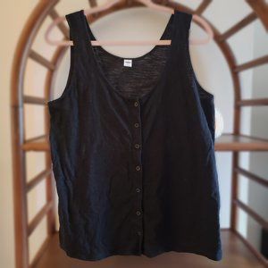 ON Black Button-Up Tank Top
